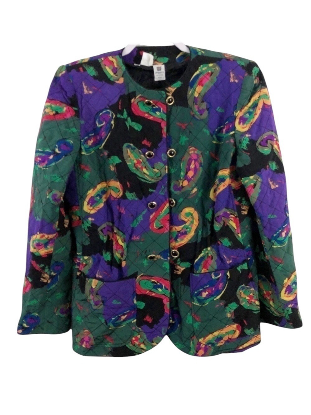 Emanuel Ungaro Parallele Paris Ruched Jacket Vintage 80s